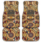 Langston Hughes Car Mats Vibrant Jazz Age Pattern - Typewriter and Silhouettes Celebration of Harlem Renaissance - African Pride