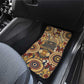 Langston Hughes Car Mats Vibrant Jazz Age Pattern - Typewriter and Silhouettes Celebration of Harlem Renaissance - African Pride