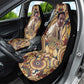 Langston Hughes Car Seat Cover Vibrant Jazz Age Pattern - Typewriter and Silhouettes Celebration of Harlem Renaissance - African Pride