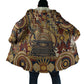 Langston Hughes Cloak Vibrant Jazz Age Pattern - Typewriter and Silhouettes Celebration of Harlem Renaissance - African Pride