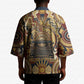 Langston Hughes Kimono Vibrant Jazz Age Pattern - Typewriter and Silhouettes Celebration of Harlem Renaissance - African Pride