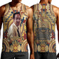Langston Hughes Men Tank Top Vibrant Jazz Age Pattern - Typewriter and Silhouettes Celebration of Harlem Renaissance - African Pride