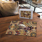 Langston Hughes Puzzle Vibrant Jazz Age Pattern - Typewriter and Silhouettes Celebration of Harlem Renaissance - African Pride