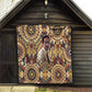 Langston Hughes Quilt Vibrant Jazz Age Pattern - Typewriter and Silhouettes Celebration of Harlem Renaissance - African Pride
