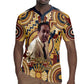 Langston Hughes Rugby Jersey Vibrant Jazz Age Pattern - Typewriter and Silhouettes Celebration of Harlem Renaissance - African Pride
