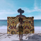 Langston Hughes Sarong Vibrant Jazz Age Pattern - Typewriter and Silhouettes Celebration of Harlem Renaissance - African Pride