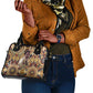 Langston Hughes Shoulder Handbag Vibrant Jazz Age Pattern - Typewriter and Silhouettes Celebration of Harlem Renaissance - African Pride