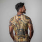 Langston Hughes T shirt Vibrant Jazz Age Pattern - Typewriter and Silhouettes Celebration of Harlem Renaissance - African Pride
