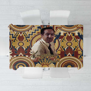 Langston Hughes Tablecloth Vibrant Jazz Age Pattern - Typewriter and Silhouettes Celebration of Harlem Renaissance - African Pride