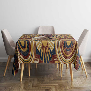 Langston Hughes Tablecloth Vibrant Jazz Age Pattern - Typewriter and Silhouettes Celebration of Harlem Renaissance - African Pride