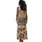 Langston Hughes Tank Maxi Dress Vibrant Jazz Age Pattern - Typewriter and Silhouettes Celebration of Harlem Renaissance - African Pride
