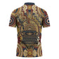 Langston Hughes Zipper Polo Shirt Vibrant Jazz Age Pattern - Typewriter and Silhouettes Celebration of Harlem Renaissance - African Pride