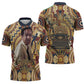 Langston Hughes Zipper Polo Shirt Vibrant Jazz Age Pattern - Typewriter and Silhouettes Celebration of Harlem Renaissance - African Pride