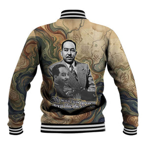 Langston Hughes Baseball Jacket My Soul Has Grown Deep Like the Rivers - African Pride