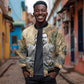 Langston Hughes Bomber Jacket My Soul Has Grown Deep Like the Rivers - African Pride