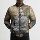 Langston Hughes Bomber Puffer Jacket My Soul Has Grown Deep Like the Rivers - African Pride