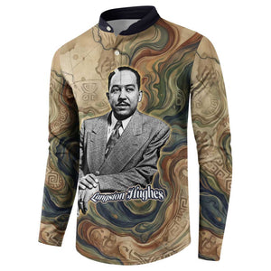 Langston Hughes Button Sweatshirt My Soul Has Grown Deep Like the Rivers