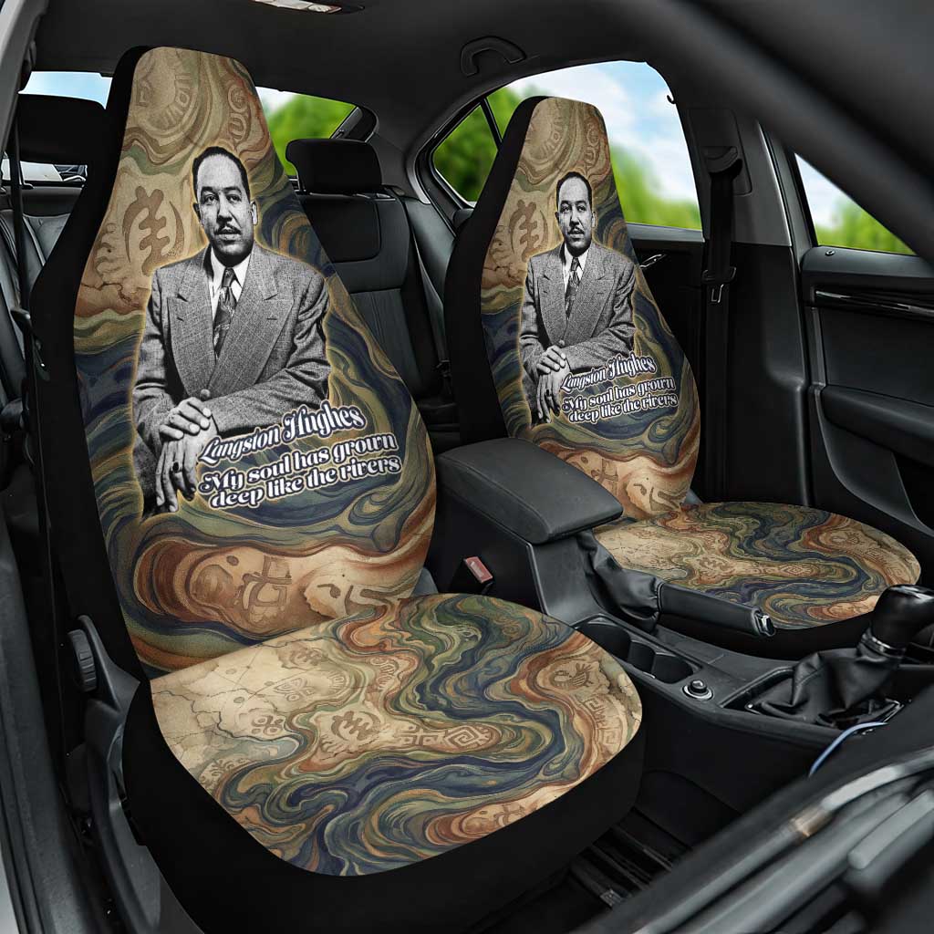 Langston Hughes Car Seat Cover My Soul Has Grown Deep Like the Rivers - African Pride