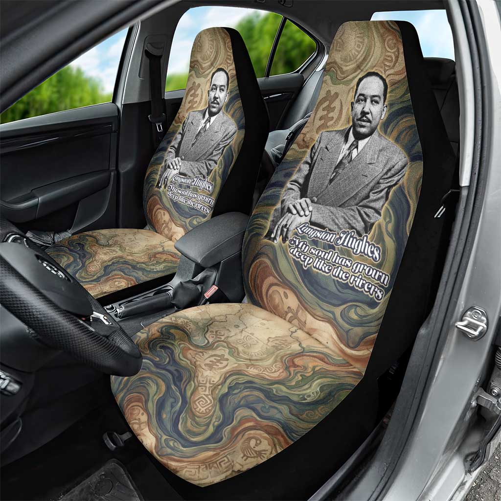 Langston Hughes Car Seat Cover My Soul Has Grown Deep Like the Rivers - African Pride