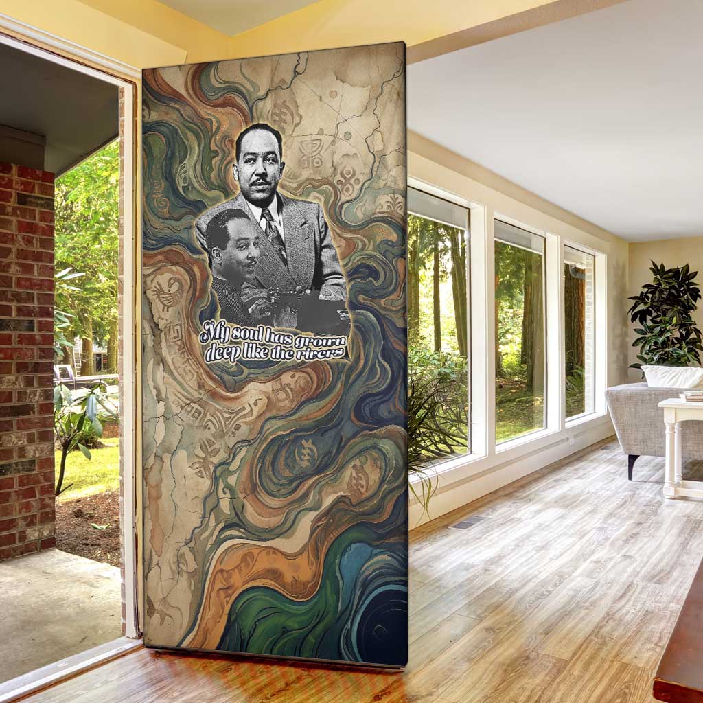 Langston Hughes Door Cover My Soul Has Grown Deep Like the Rivers - African Pride