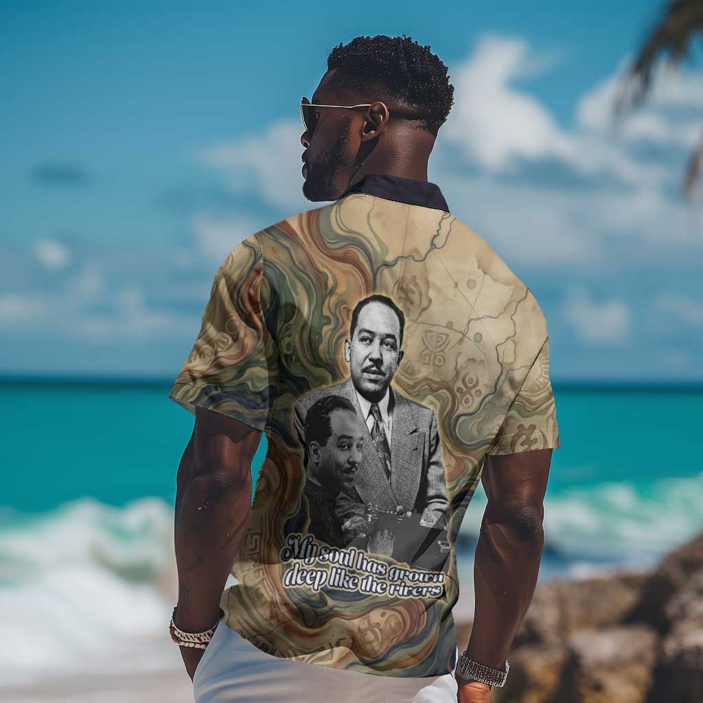 Langston Hughes Hawaiian Shirt My Soul Has Grown Deep Like the Rivers - African Pride