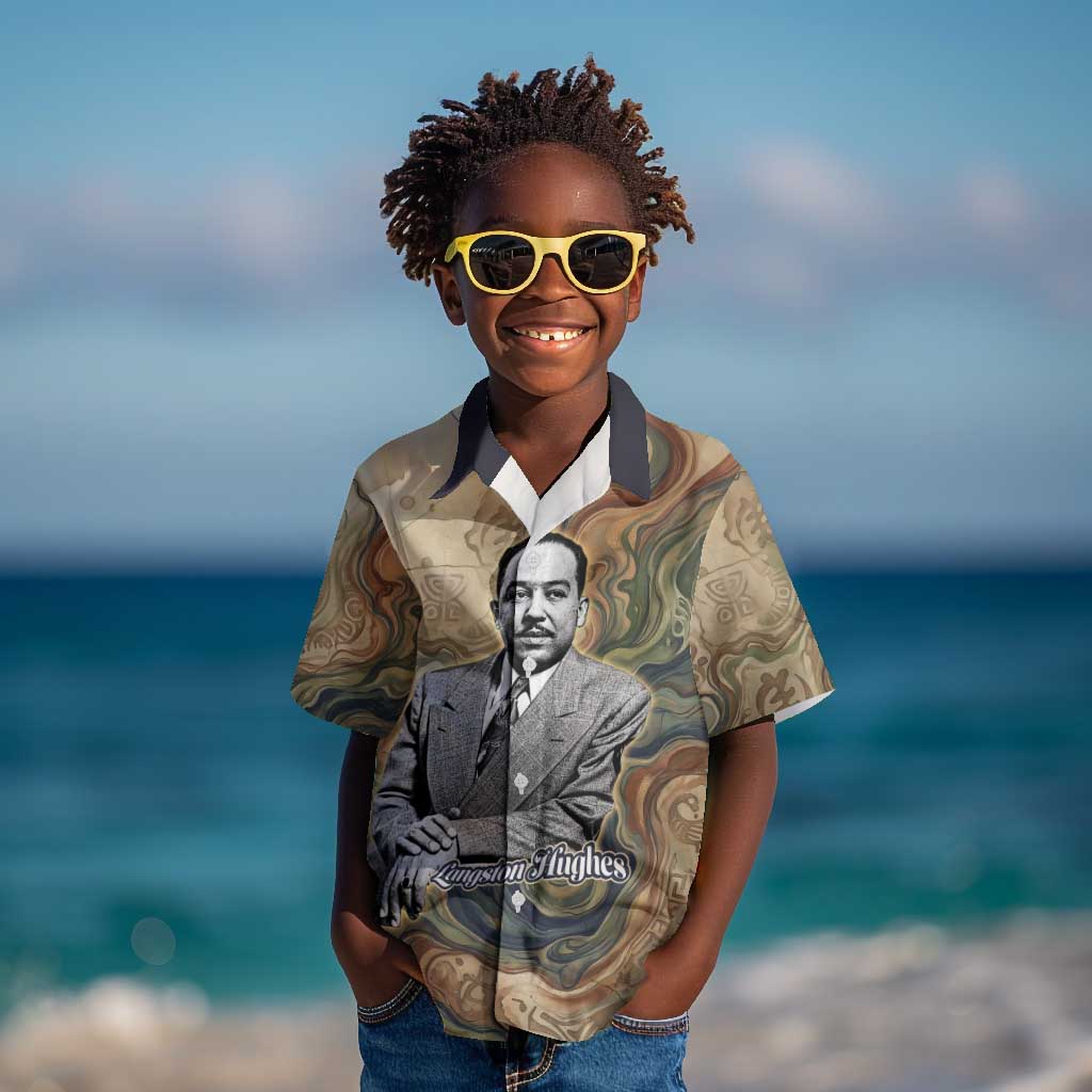 Langston Hughes Kid Hawaiian Shirt My Soul Has Grown Deep Like the Rivers - African Pride