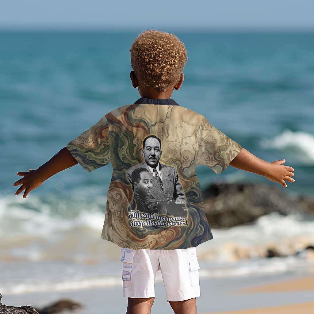 Langston Hughes Kid Hawaiian Shirt My Soul Has Grown Deep Like the Rivers - African Pride