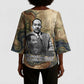 Langston Hughes Kimono Sleeve Blouse My Soul Has Grown Deep Like the Rivers - African Pride