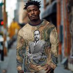 Langston Hughes Long Sleeve Shirt My Soul Has Grown Deep Like the Rivers - African Pride