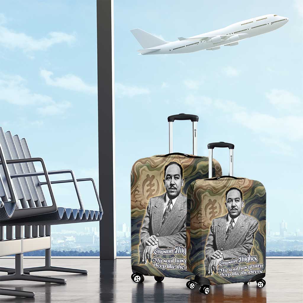 Langston Hughes Luggage Cover My Soul Has Grown Deep Like the Rivers - African Pride