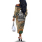 Langston Hughes Off The Shoulder Long Sleeve Dress My Soul Has Grown Deep Like the Rivers - African Pride