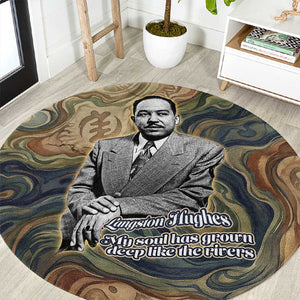 Langston Hughes Round Carpet My Soul Has Grown Deep Like the Rivers - African Pride