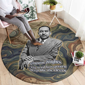 Langston Hughes Round Carpet My Soul Has Grown Deep Like the Rivers - African Pride