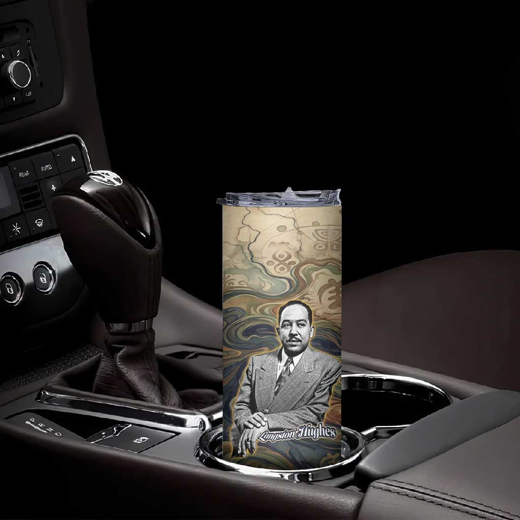 Langston Hughes Skinny Tumbler My Soul Has Grown Deep Like the Rivers - African Pride