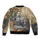 Langston Hughes Sleeve Zip Bomber Jacket My Soul Has Grown Deep Like the Rivers - African Pride
