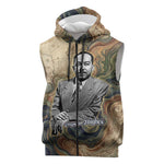 Langston Hughes Sleeveless Zip Hoodie My Soul Has Grown Deep Like the Rivers - African Pride