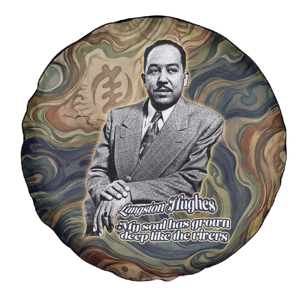 Langston Hughes Spare Tire Cover My Soul Has Grown Deep Like the Rivers - African Pride