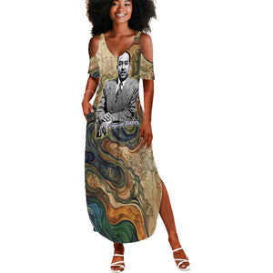 Langston Hughes Summer Maxi Dress My Soul Has Grown Deep Like the Rivers - African Pride