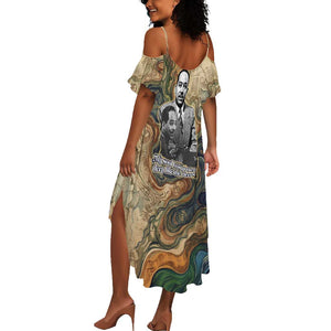 Langston Hughes Summer Maxi Dress My Soul Has Grown Deep Like the Rivers - African Pride