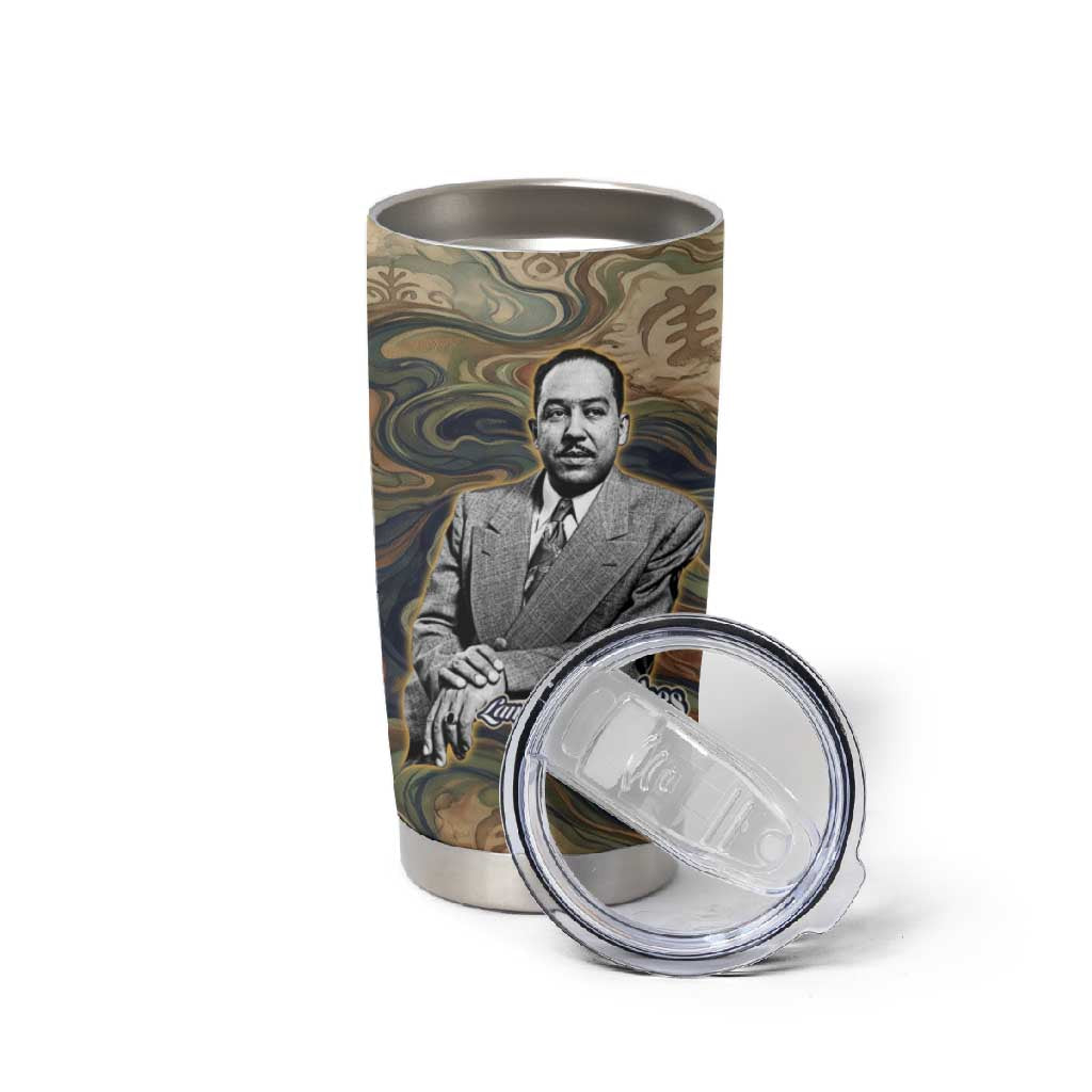 Langston Hughes Tumbler Cup My Soul Has Grown Deep Like the Rivers - African Pride