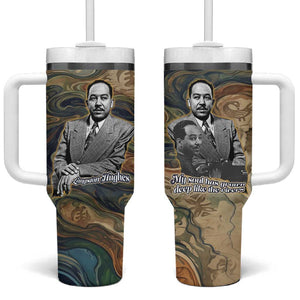Langston Hughes Tumbler With Handle My Soul Has Grown Deep Like the Rivers - African Pride