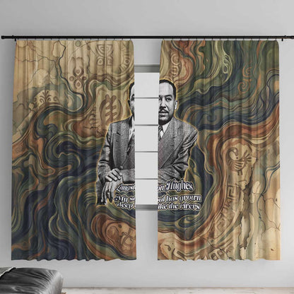 Langston Hughes Window Curtain My Soul Has Grown Deep Like the Rivers - African Pride