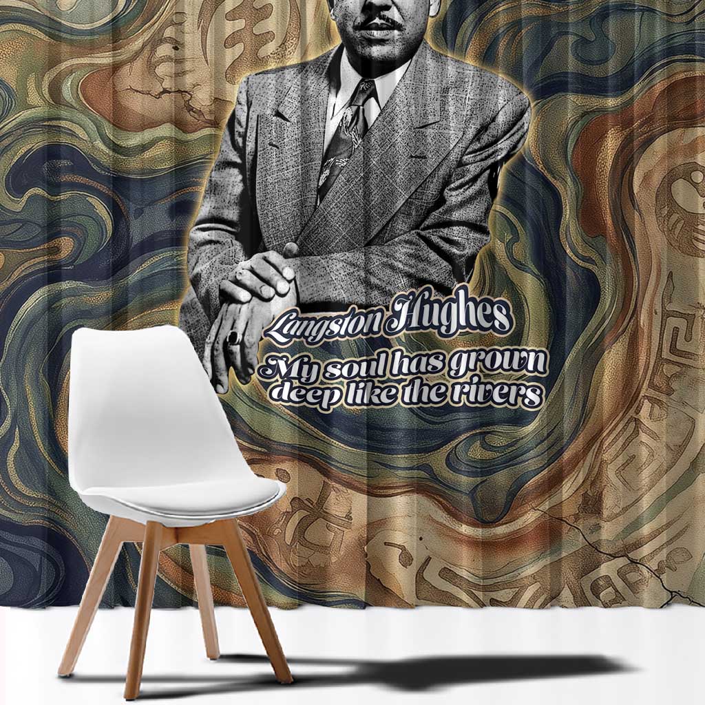 Langston Hughes Window Curtain My Soul Has Grown Deep Like the Rivers - African Pride