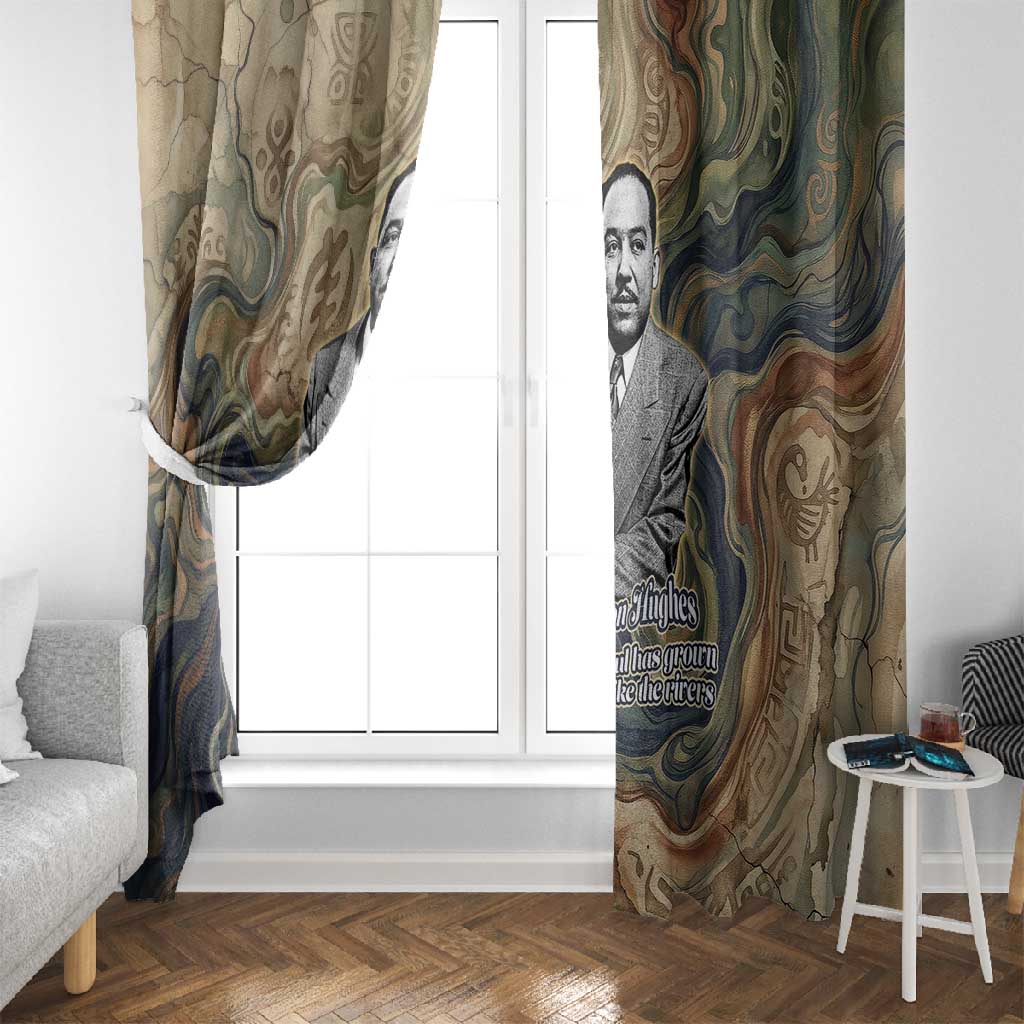 Langston Hughes Window Curtain My Soul Has Grown Deep Like the Rivers - African Pride