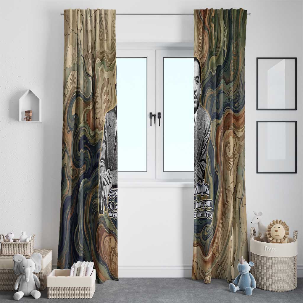 Langston Hughes Window Curtain My Soul Has Grown Deep Like the Rivers - African Pride