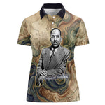Langston Hughes Women Polo Shirt My Soul Has Grown Deep Like the Rivers - African Pride