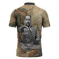Langston Hughes Zipper Polo Shirt My Soul Has Grown Deep Like the Rivers - African Pride