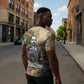Langston Hughes Zipper Polo Shirt My Soul Has Grown Deep Like the Rivers - African Pride