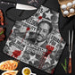Langston Hughes Apron Urban Brick Wall Design with Protest Art and Poetry Powerful Quotes - African Pride