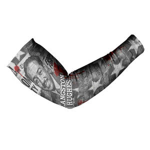 Langston Hughes Arm Sleeves Urban Brick Wall Design with Protest Art and Poetry Powerful Quotes - African Pride
